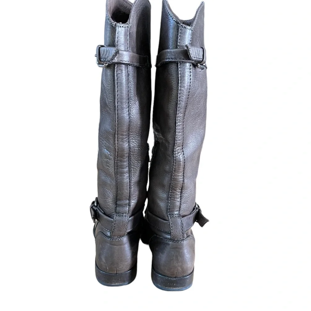 Frye Phillip Riding Brown Leather Boot - Picture 6 of 16